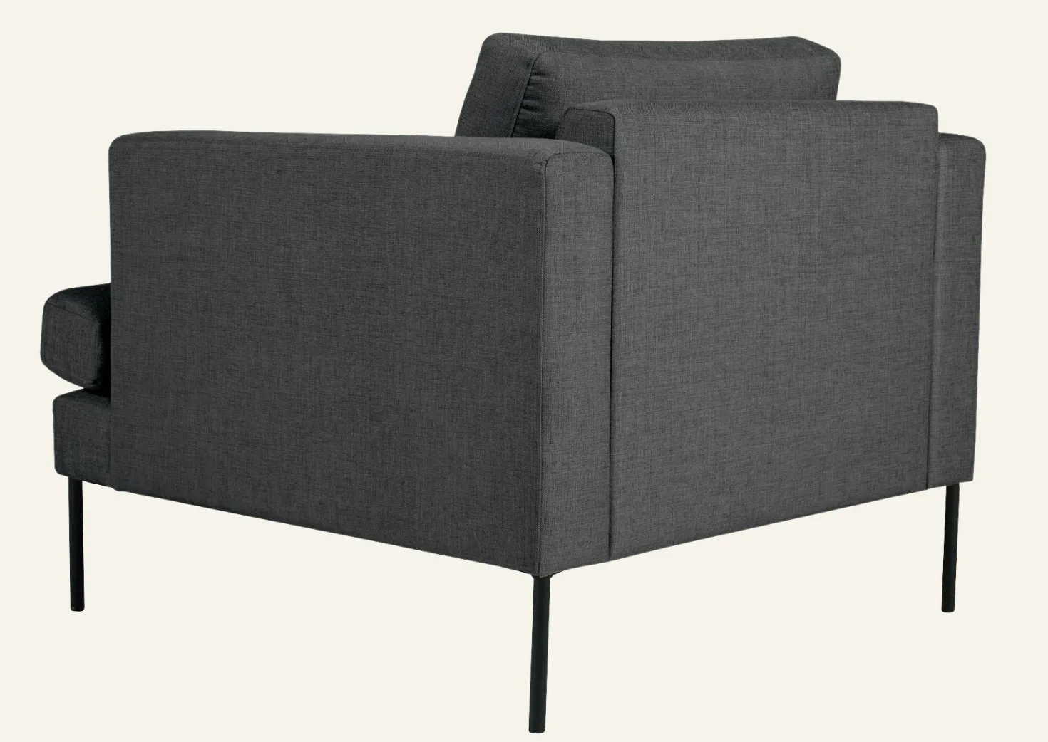 Fåtölj grå - 93x94x80 cm