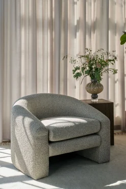 Fåtölj taupe - 96x79x68 cm