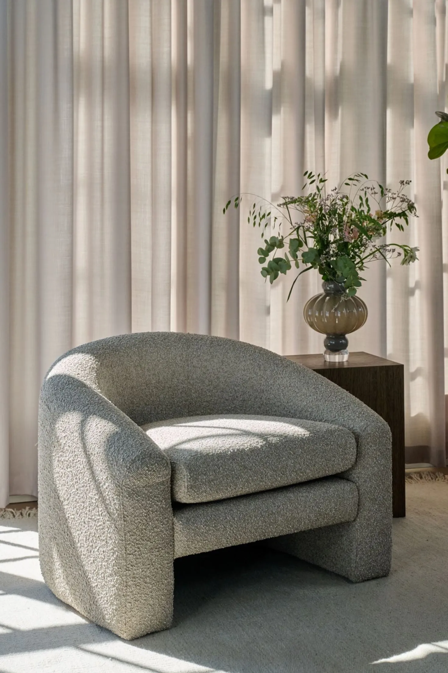Fåtölj taupe - 96x79x68 cm