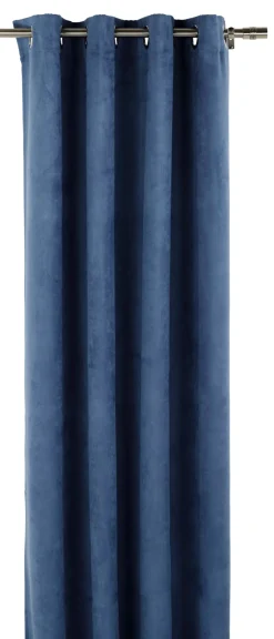 Gardin denimblå - 140x240 cm