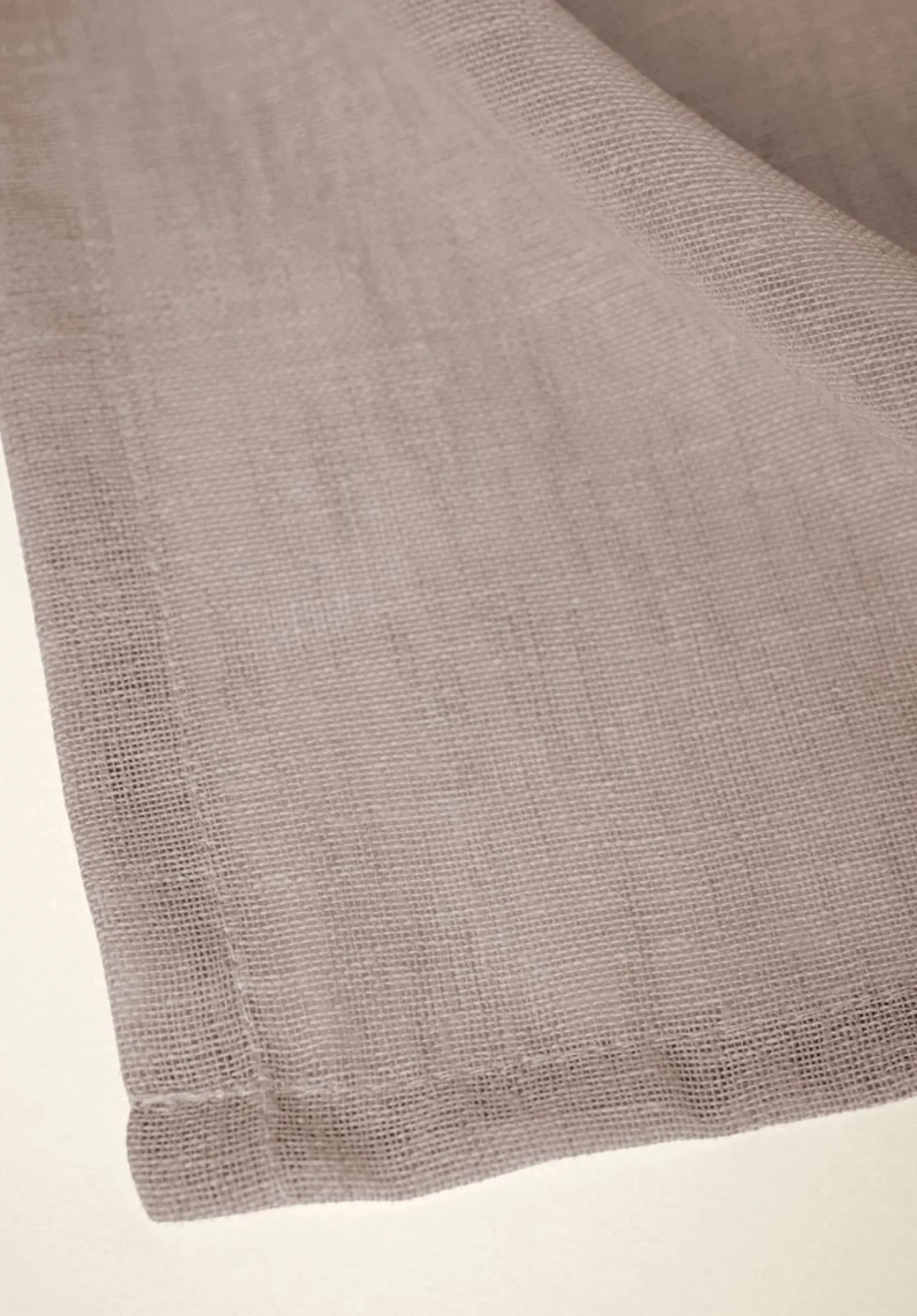 Gardinkappa lång ljusbeige - 250x70 cm