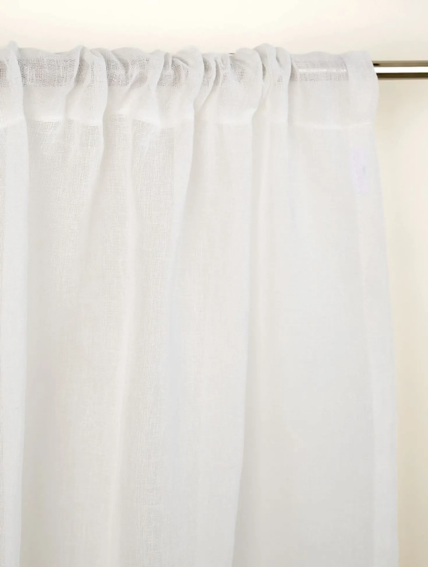 Gardinkappa lång offwhite - 250x70 cm