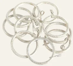 Gardinringar 10 st. multi/vit - 10 stk