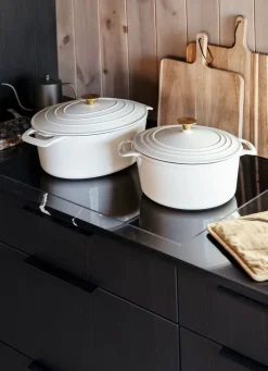 Gjutjärnsgryta oval creme - 5800ml