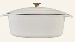 Gjutjärnsgryta oval creme - 5800ml