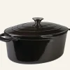 Gjutjärnsgryta oval svart - 5800ml