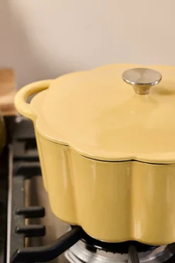 Gjutjärnsgryta rund gul - 4300ml