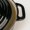Gjutjärnsgryta rund svart - 4300ml