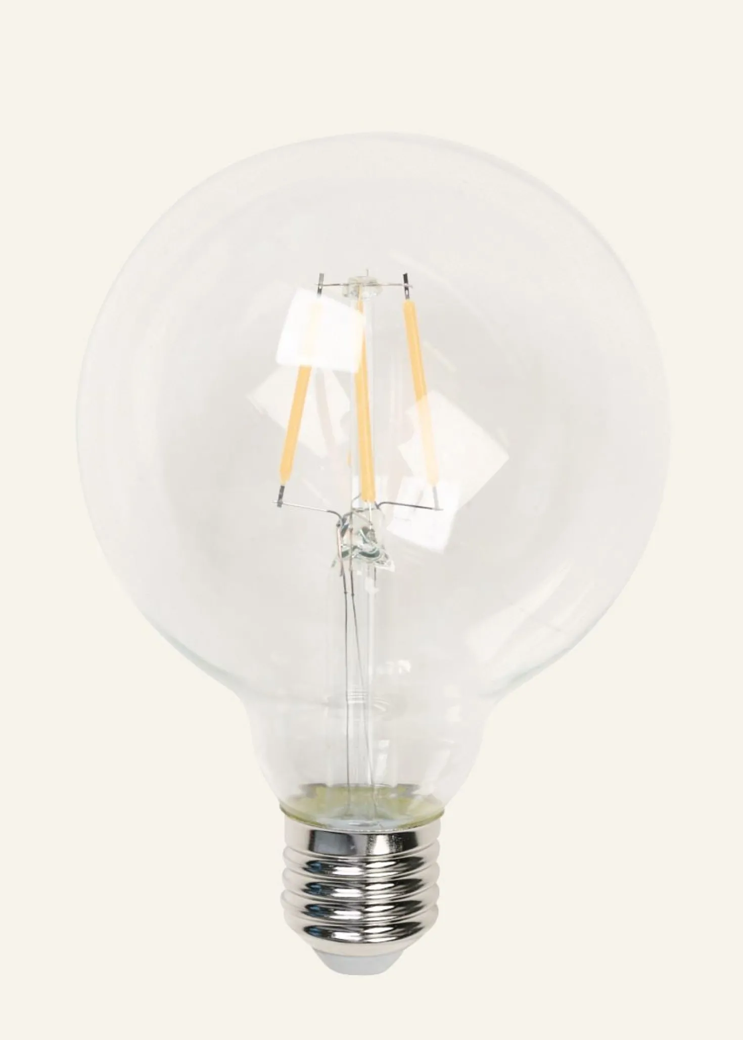 Glödlampa transparent - 9,5x13,8 cm