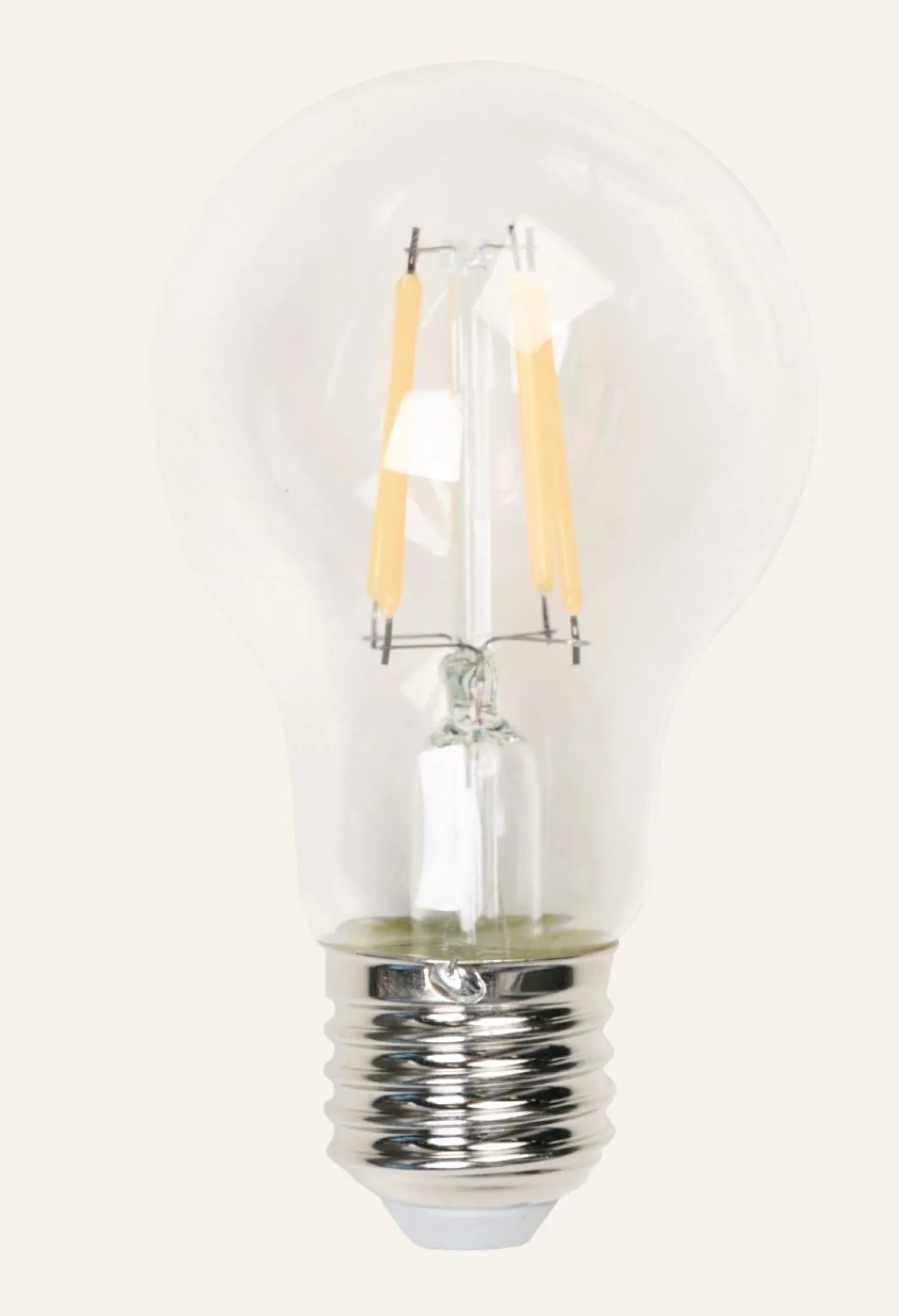 Glödlampa transparent - 6x10,5 cm