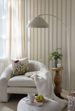 Golvlampa creme - 175x120x40 cm