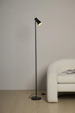 Golvlampa svart - 20x17,5x140 cm