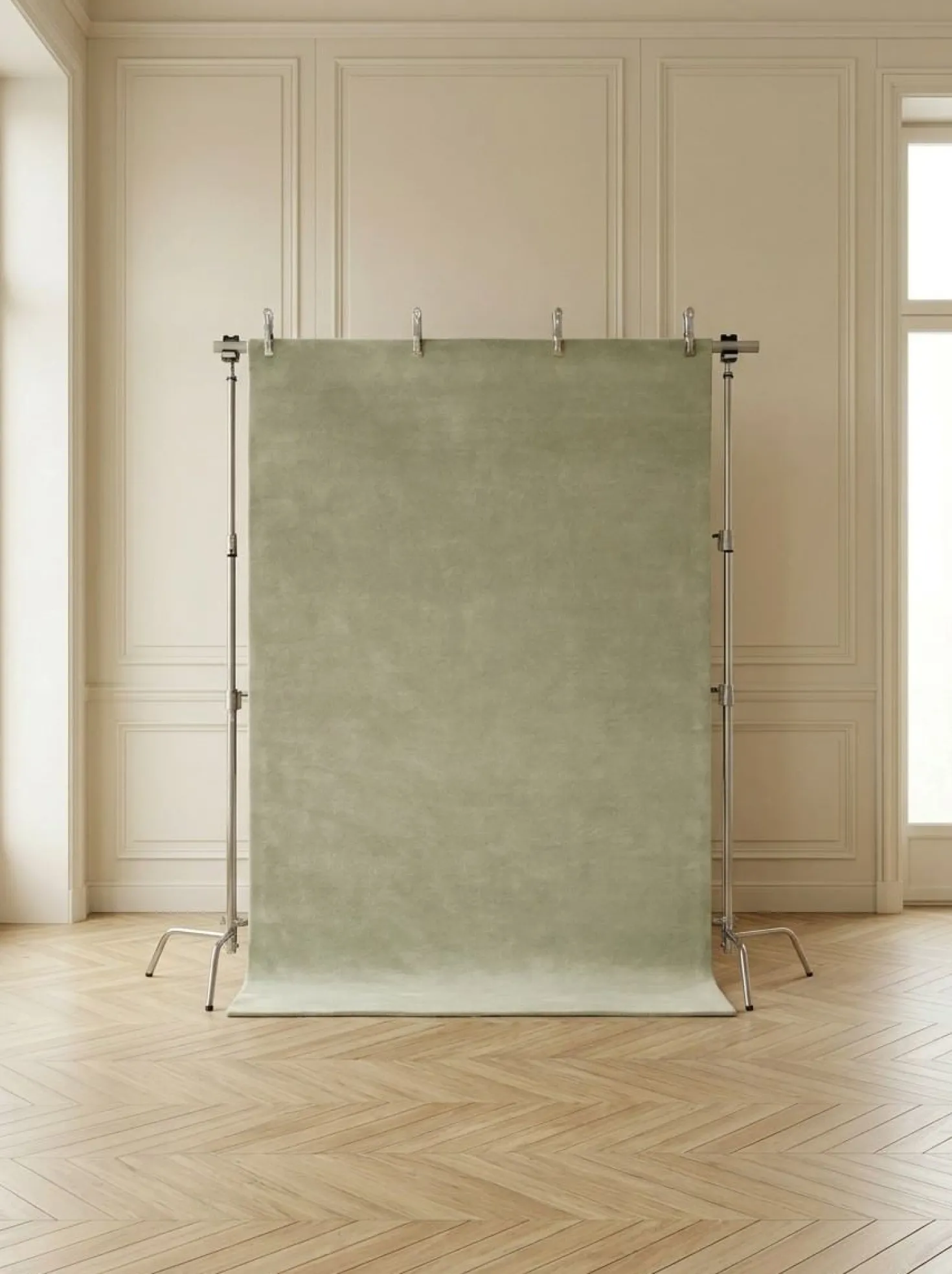 Golvmatta lindblomsgrön - 200x300 cm