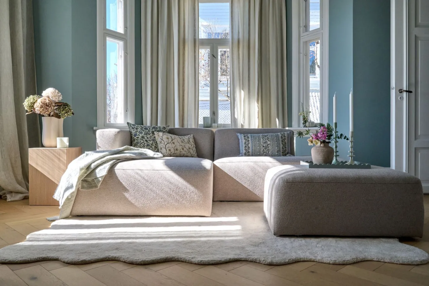 Golvmatta offwhite - 200x300 cm