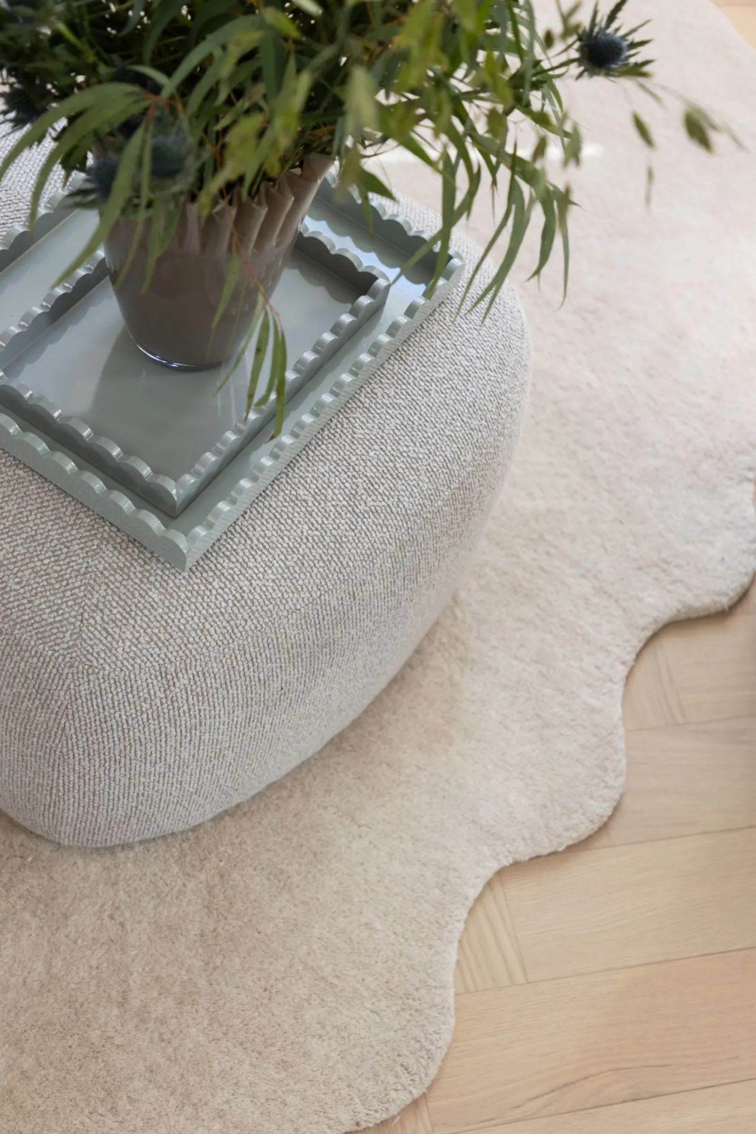 Golvmatta offwhite - 200x300 cm