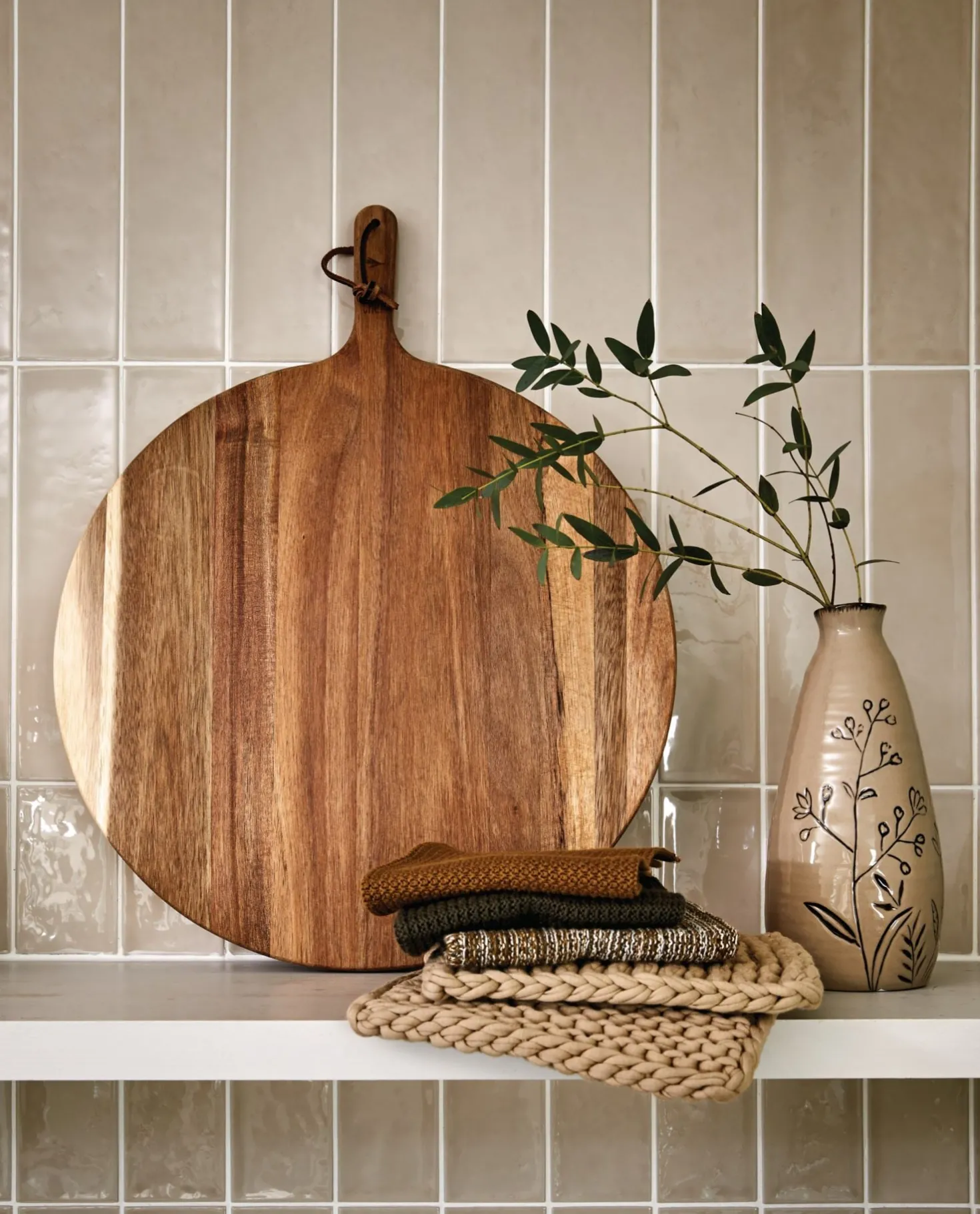 Grytlapp beige - 19x19 cm