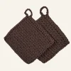 Grytlapp brun - 19x19 cm