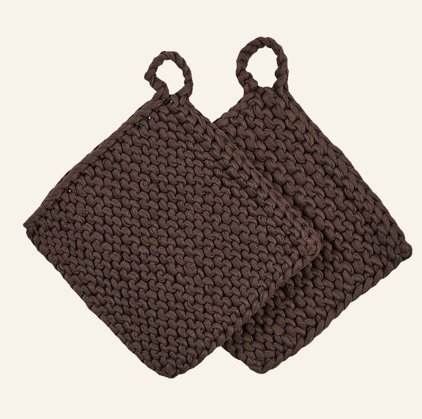 Grytlapp brun - 19x19 cm