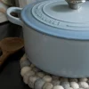 Grytunderlägg beige - ø22 cm