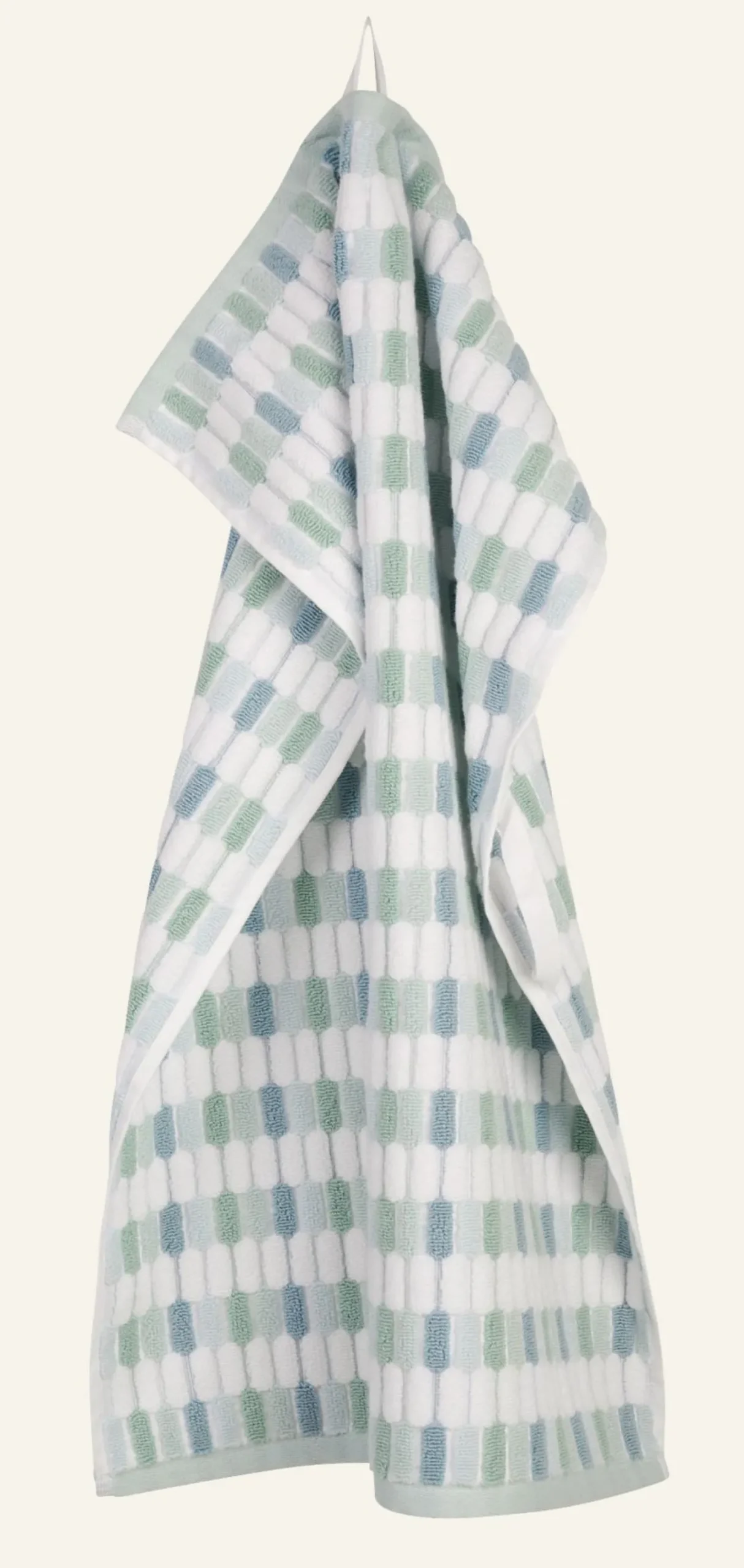 Handduk multi/grön - 70x140 cm