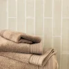 Handduk taupe - 90x150 cm