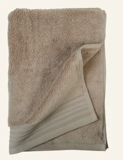 Handduk taupe - 90x150 cm