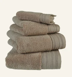 Handduk taupe - 90x150 cm