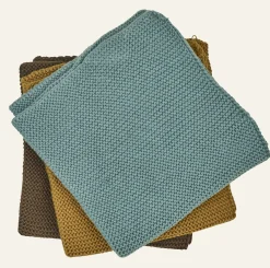 Handduk, 3-pack brun - 26x26 cm
