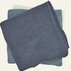 Handduk, 3-pack mörkblå - 26x26 cm