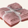 Handduk, 3-pack rosa - 26x26 cm