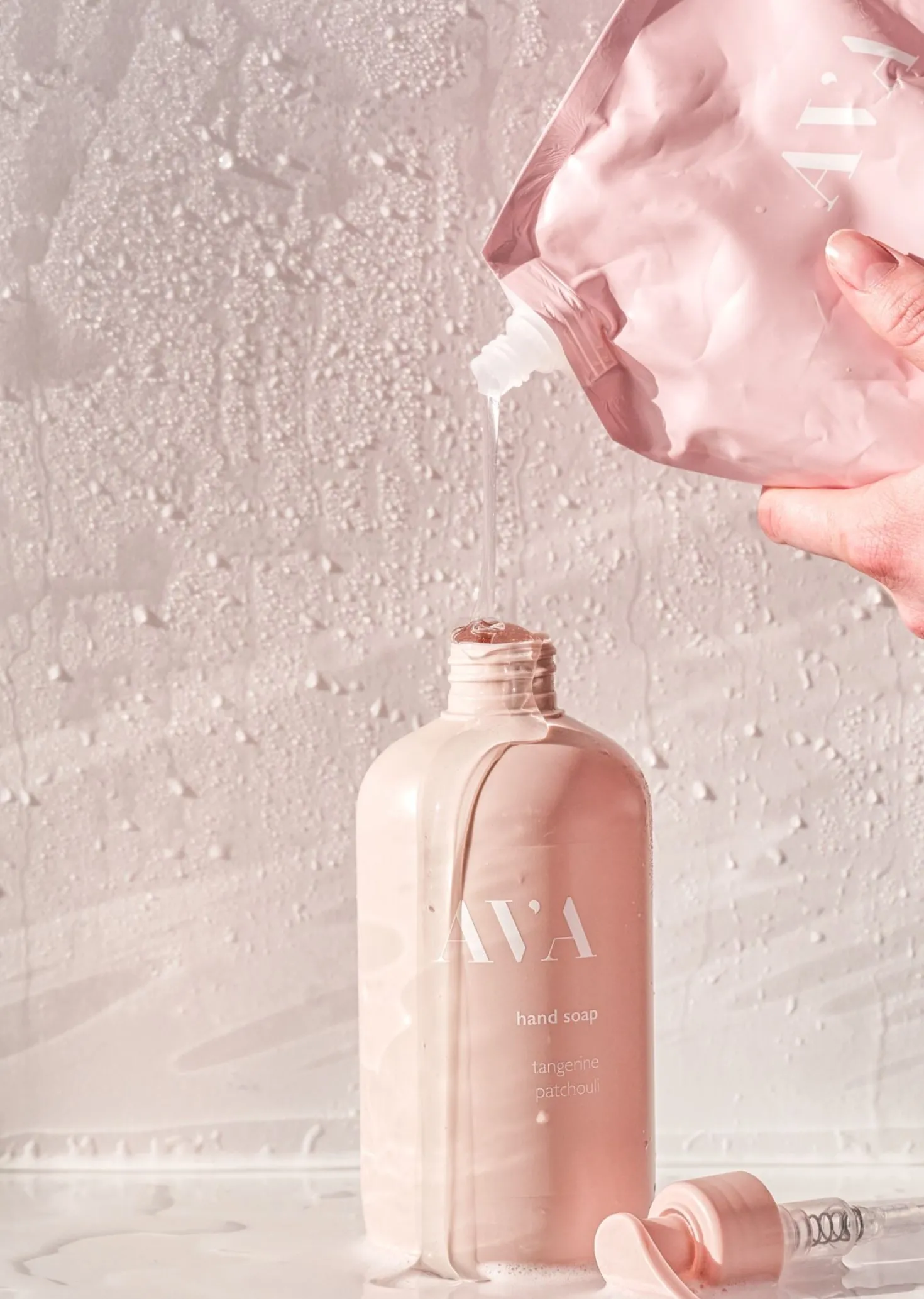 Handtvål rosa - 500 ml