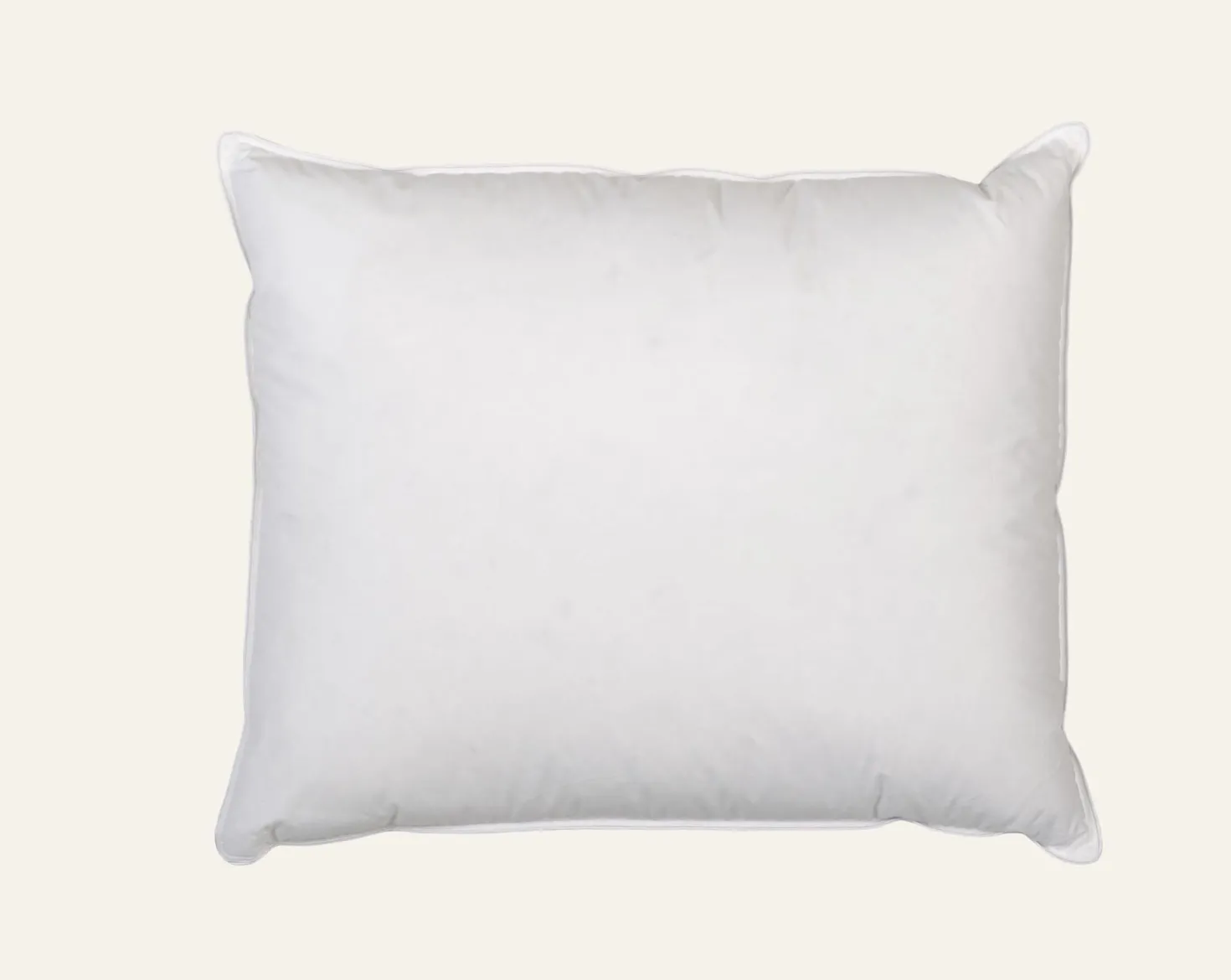 Hög dun- och fjäderkudde vit - 50x60 cm