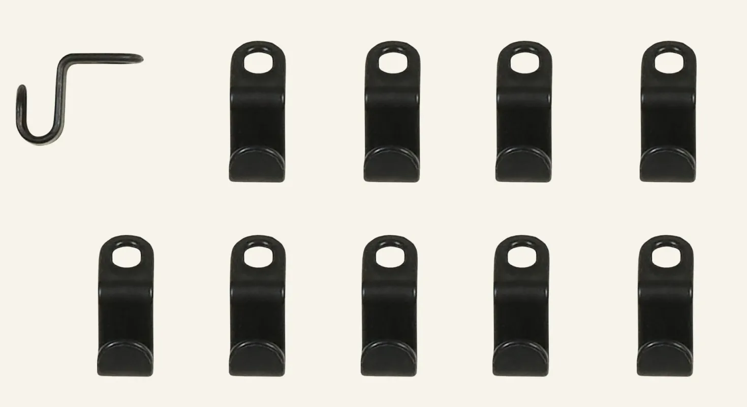 Hängare svart - 2x5 cm