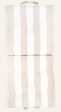 Hopfällbar sittdyna beige - 50x100x7 cm