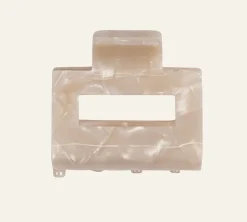 Hårklämma beige - 3,8x5,1x4,5 cm