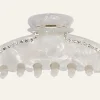 Hårklämma offwhite - 4,2x8,8x3,8 cm