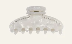 Hårklämma offwhite - 4,2x8,8x3,8 cm