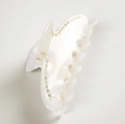 Hårklämma offwhite - 4,2x8,8x3,8 cm