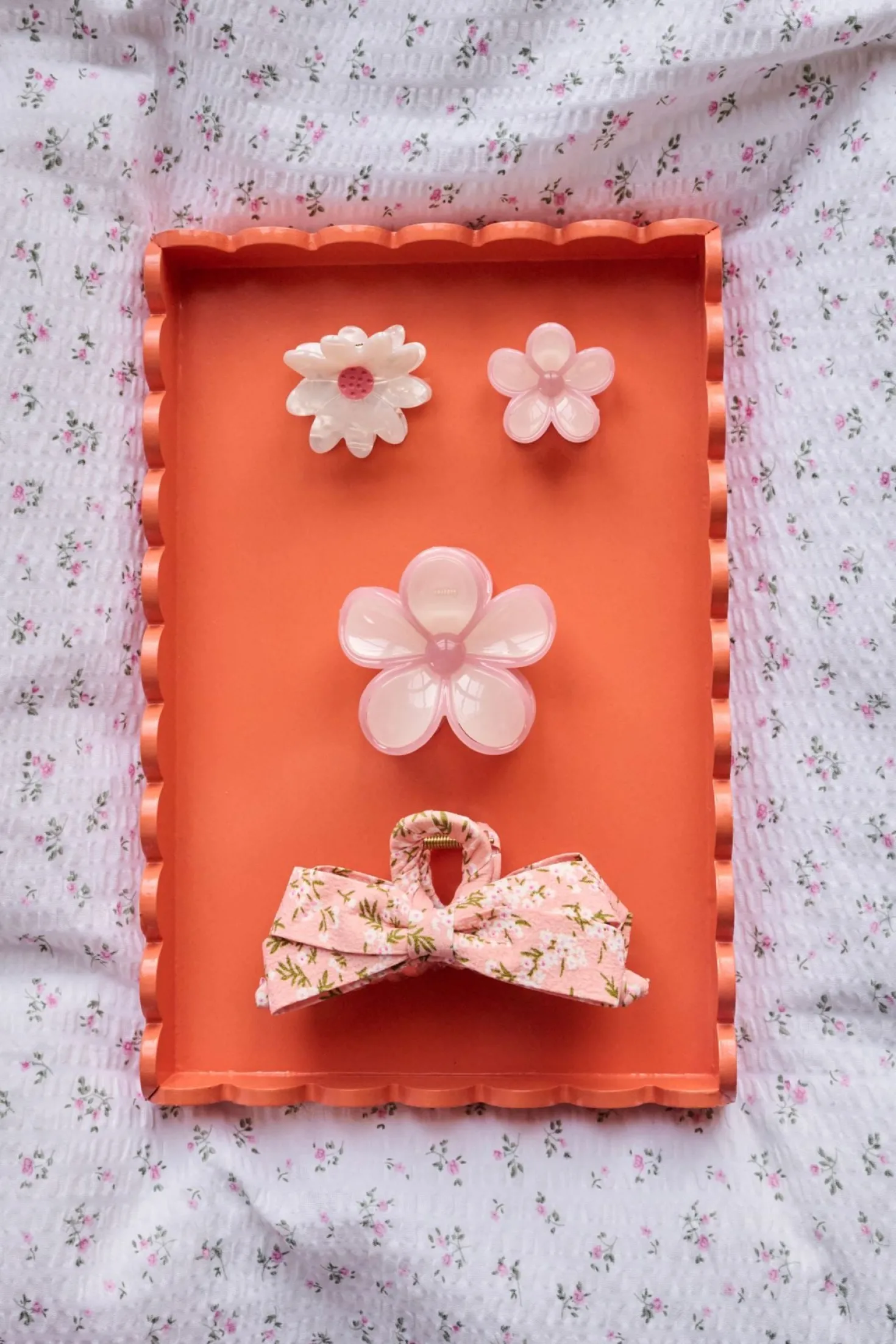 Hårklämma rosa - 13x5x4,5 cm