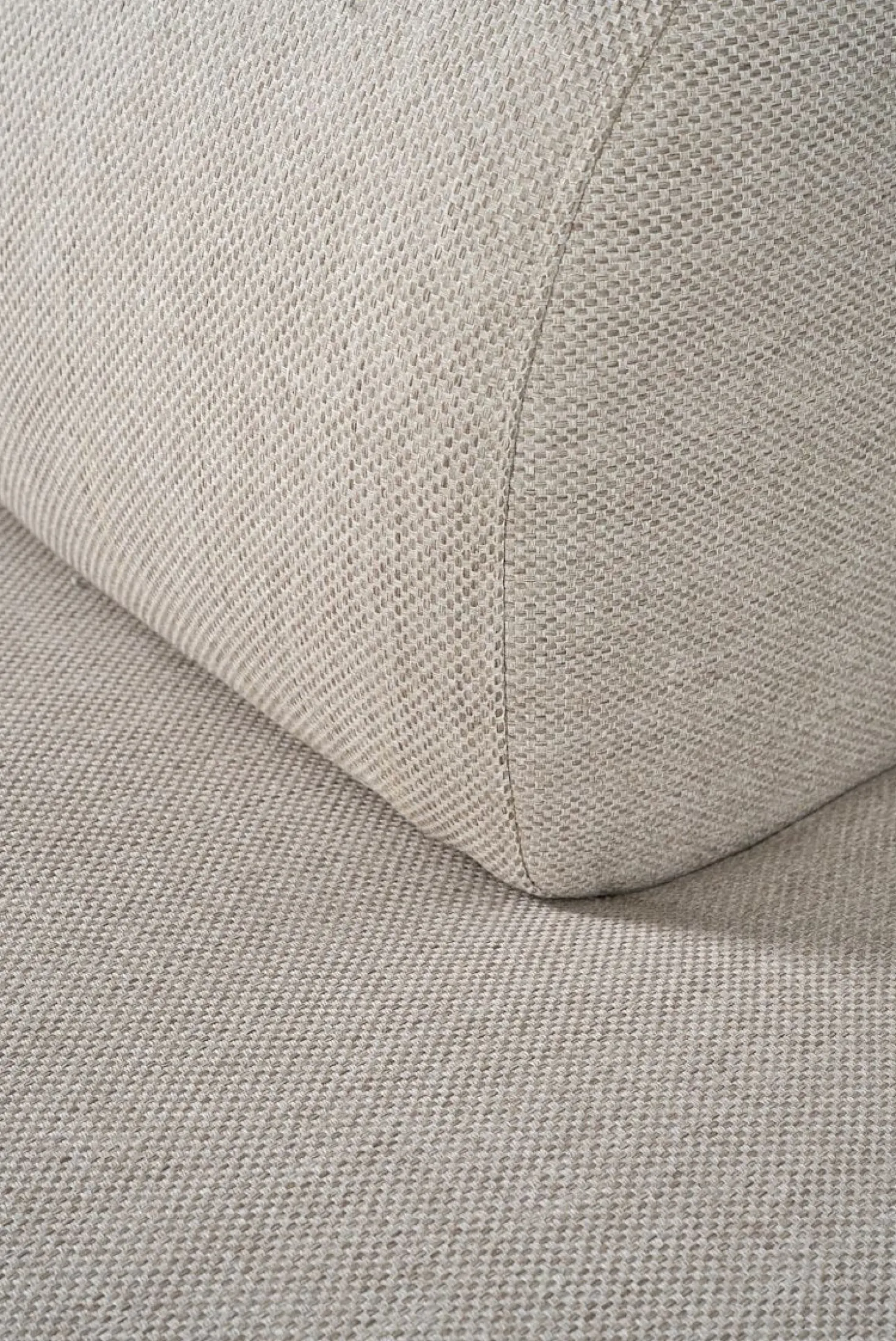 Hörnsoffa beige - 252x191,5x75 cm