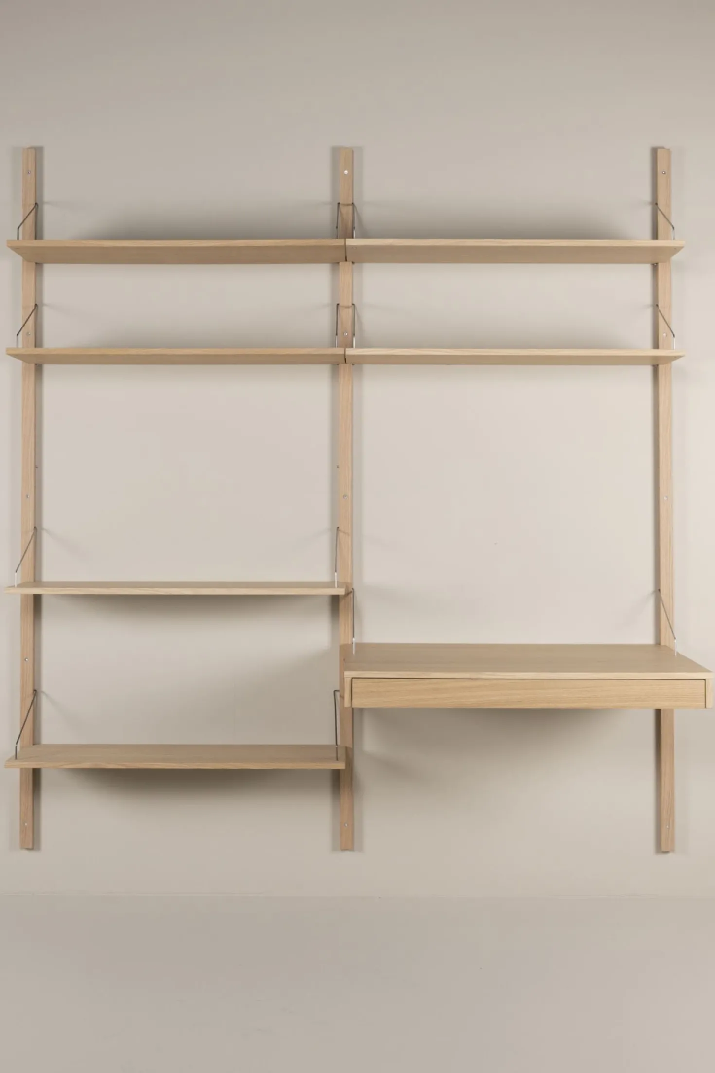 Hyllsystem kombination 7 natur - 220x204 cm