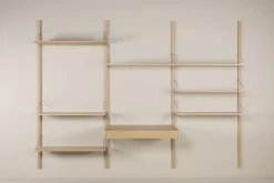 Hyllsystem kombination 4 natur - 220x304 cm