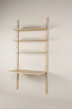 Hyllsystem kombination 3 natur - 220x104 cm