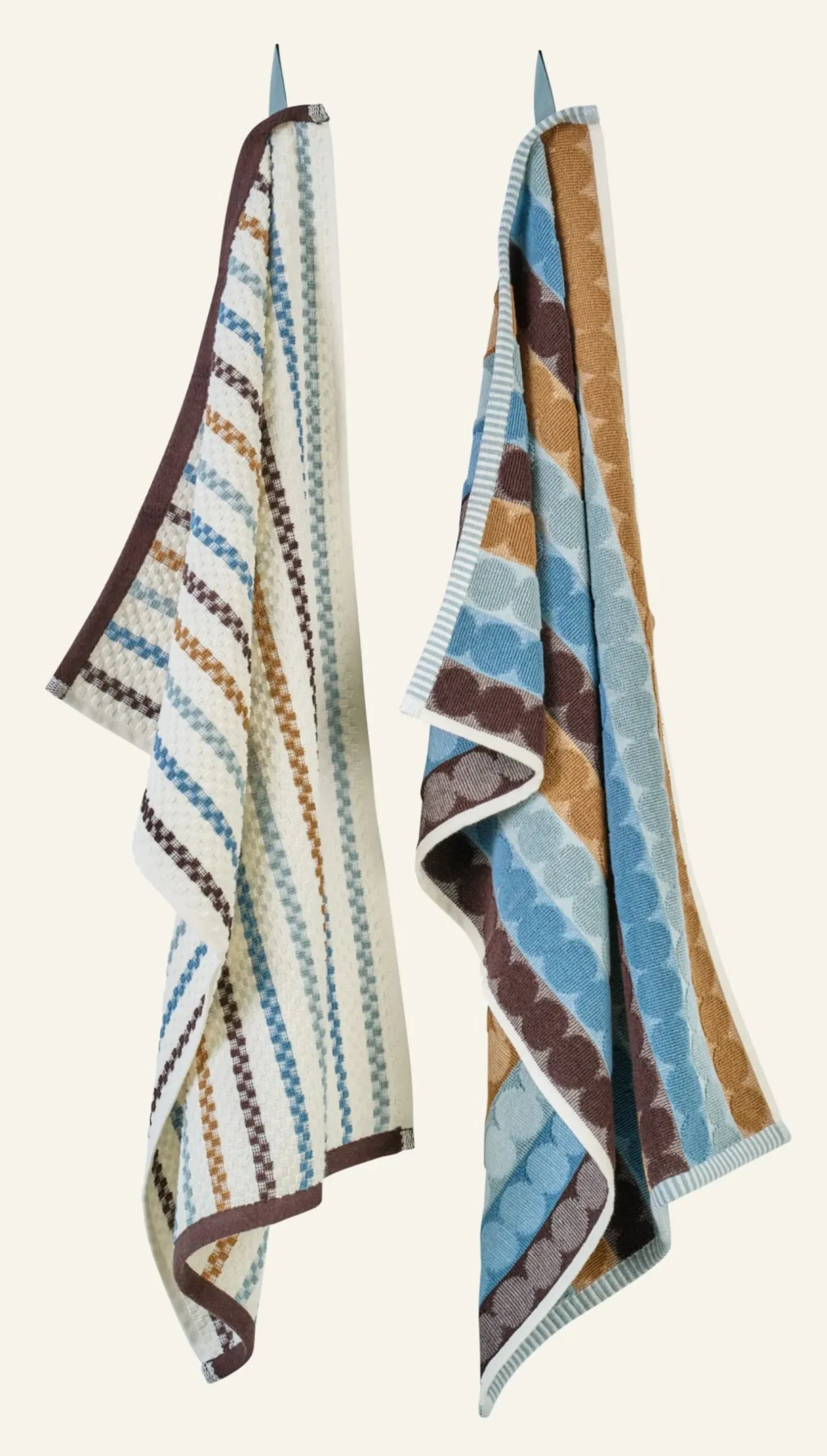 Kökshanddukar 2 pk blå - 45x70 cm