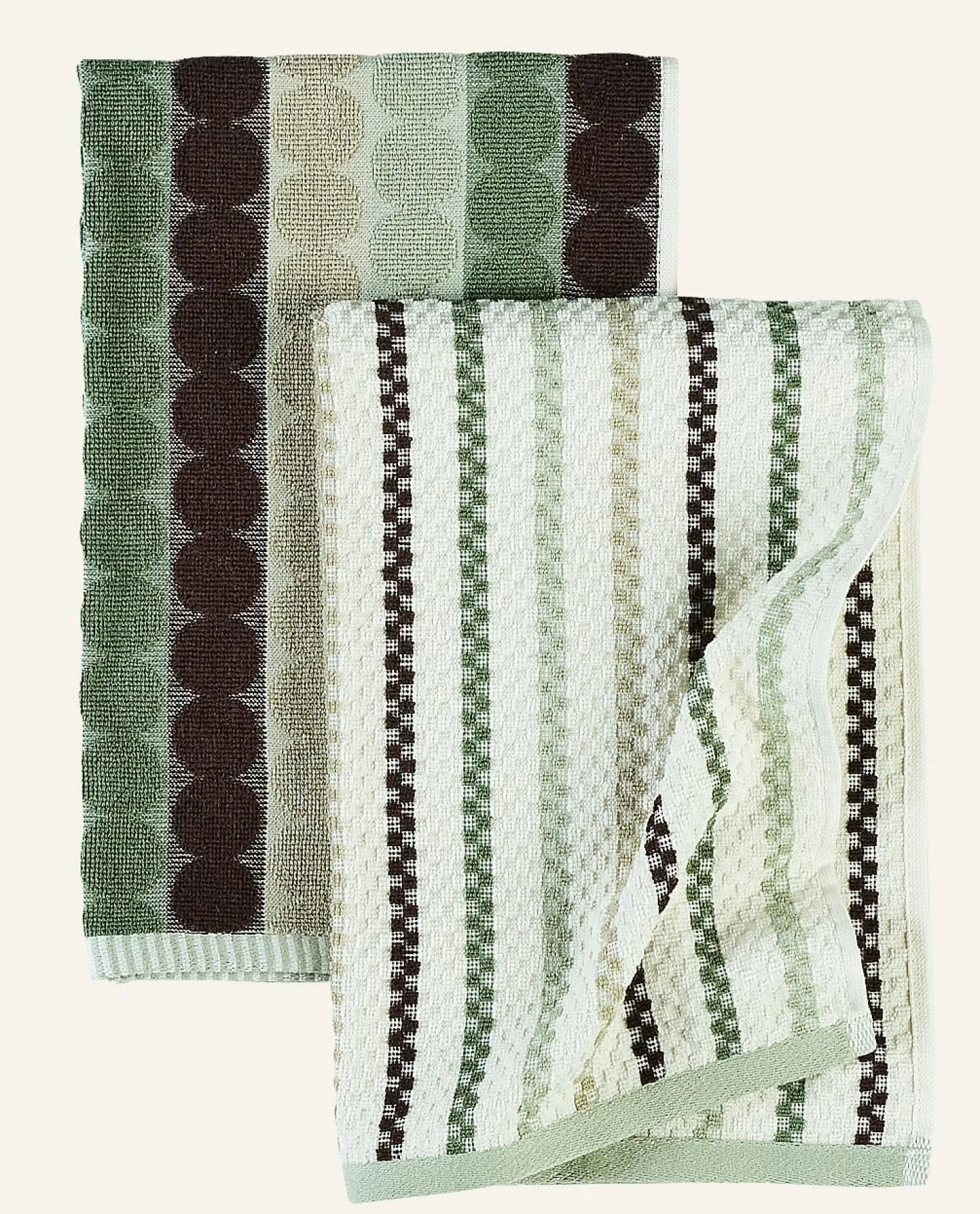 Kökshanddukar 2 pk grön - 45x70 cm
