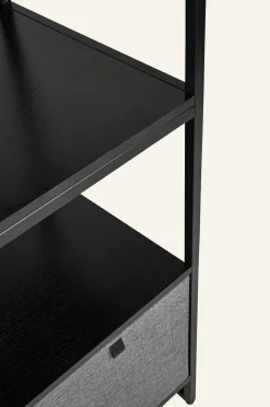 Klädhängare svart - 84x46,5x215 cm