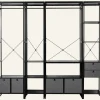 Klädhängare svart - 60x46,5x215 cm