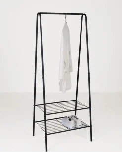 Klädhängare svart - 60x45x152 cm