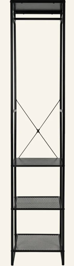 Klädhängare svart - 44x46,5x215 cm