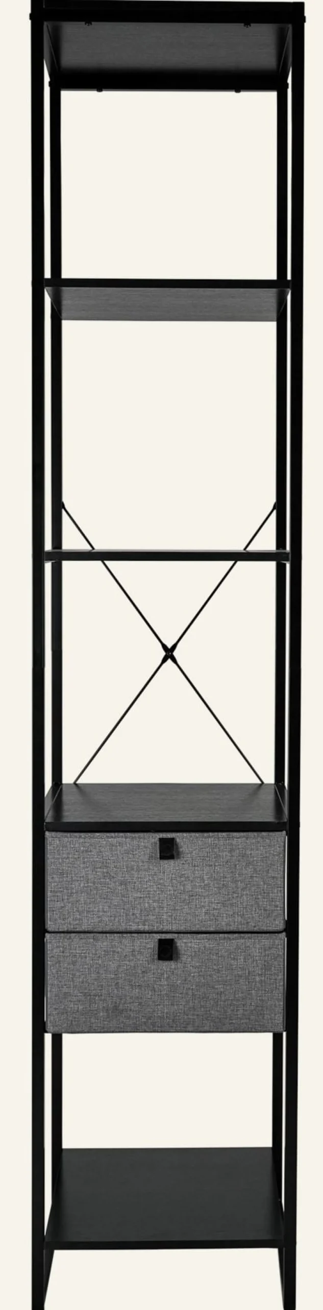 Klädhängare svart - 44x46,5x215 cm
